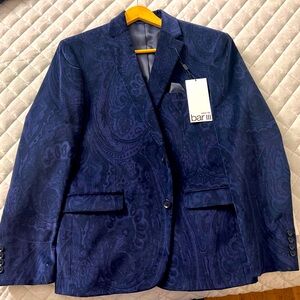 Blue Paisley Suit Jacket